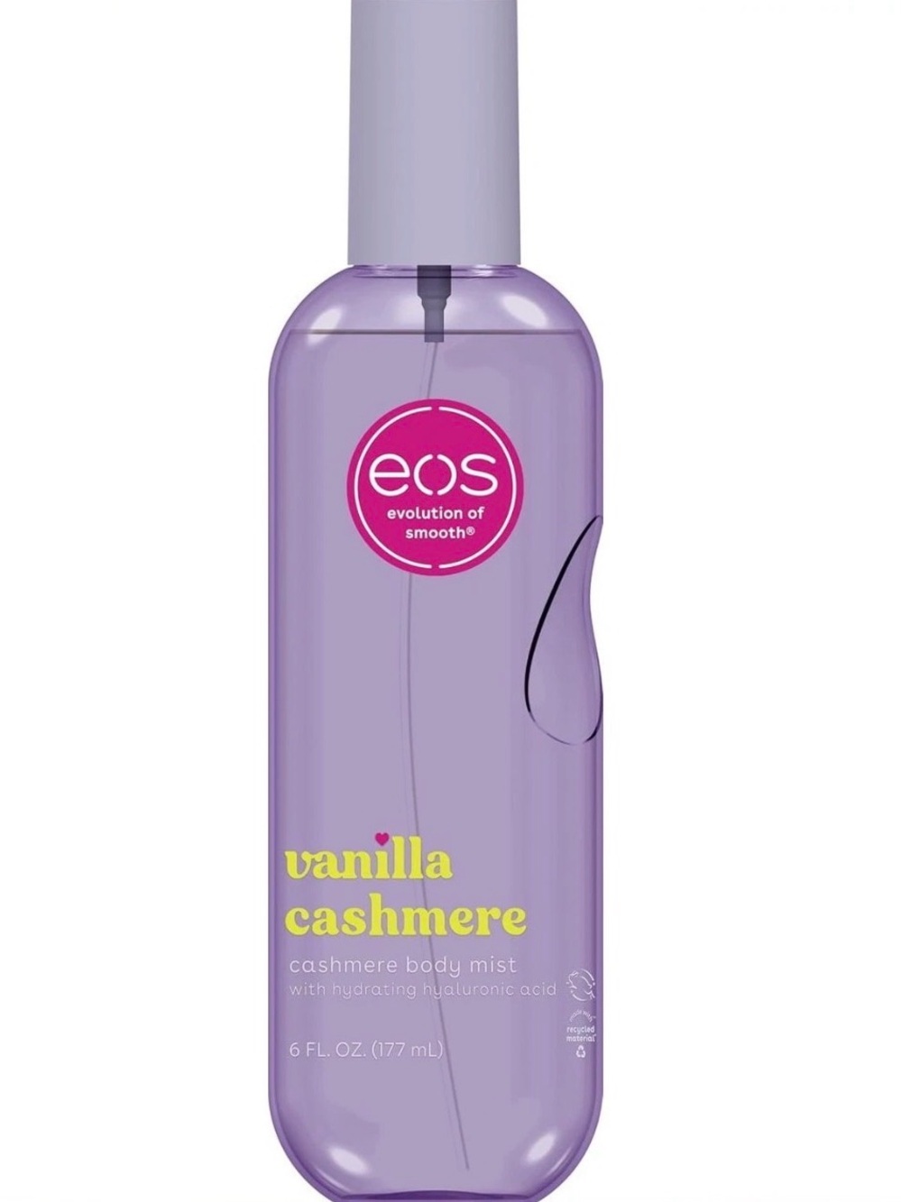 eos Vanilla Cashmere Body Mist — Lavender Purple Hydrating Spray - 6 Oz NEW